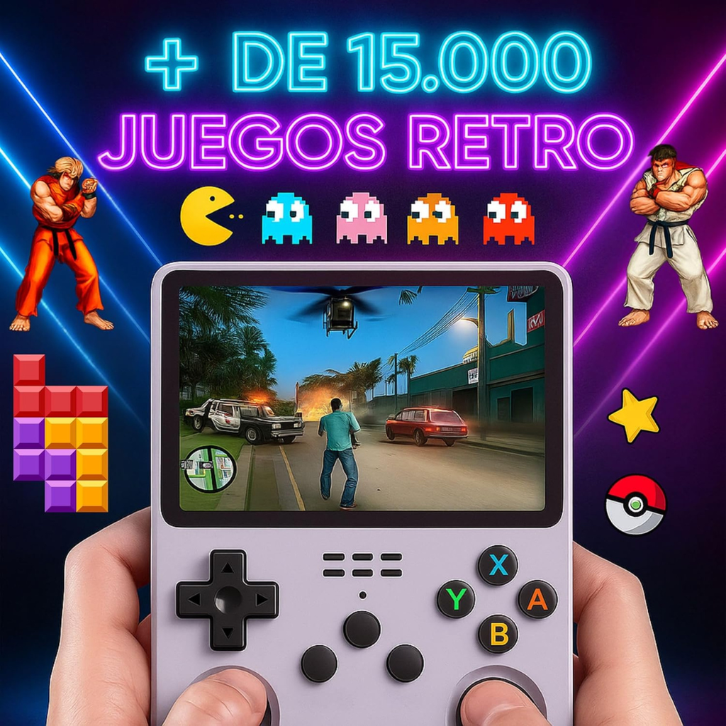 Consola Retro Portátil con 10.000 juegos